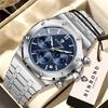 BINBOND Original Precise Quartz Watches For Men Chnorograph Luminous Waterproof Stainless Steel Luxury Relojios Para Hommes