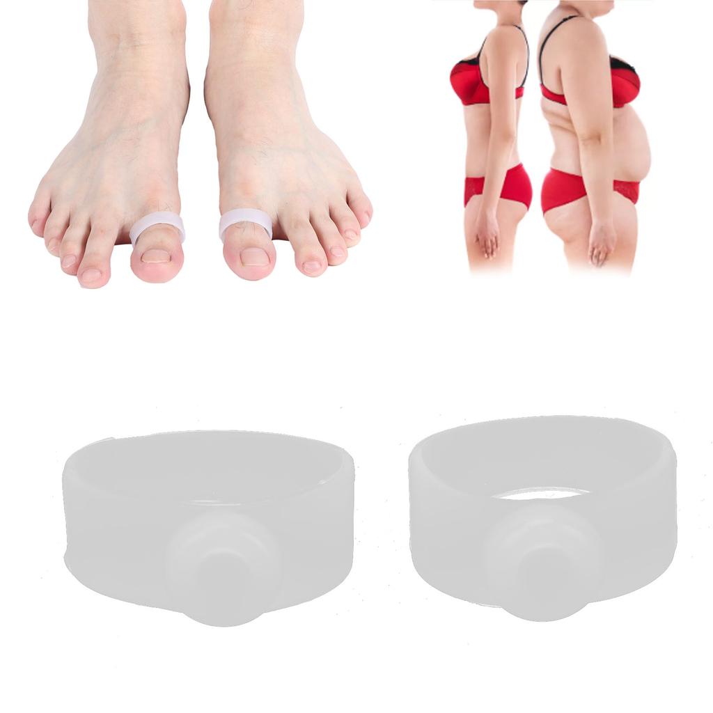 Foot Massage Toe Ring Silicone Weight Loss Toe Ring Magnetic Therapy Slimming Toe Ring