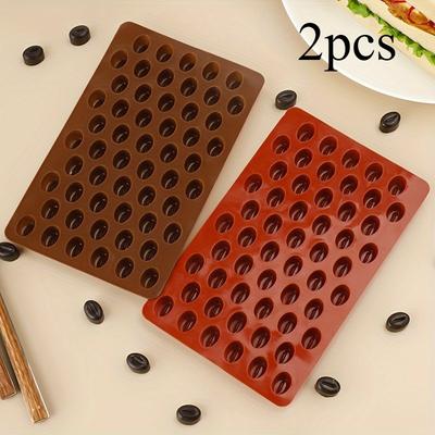 Stampo in Silicone a 55 Cavità a Forma di Chicco di Caffè per Caramelle, Senza BPA - Perfetto per Halloween, Natale, Pasqua, Ringraziamento - Essenziale per Cucina e Sala da Pranzo