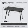 Extended Portable Aluminum Camping Table with IGT Stove Mobile Kitchen Functionality