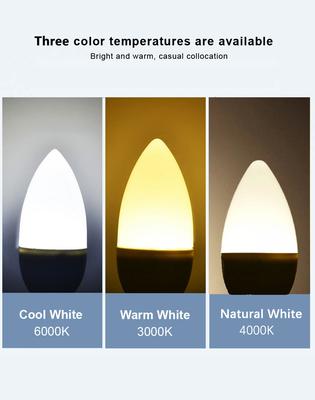 4pcs E27 E14 Led Bulb 220V Candle Bulb Energy Saving Lamp 3W 6W 9W Led Chandelier Light Spotlight Led for Home Decoration
