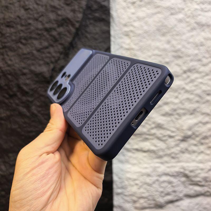 Mesh Heat Dissipation for Magsafe Case For Samsung S26 Ultra Summer Breathable Cooling Lens Film Cover For Galaxy S25 S24 Ultra