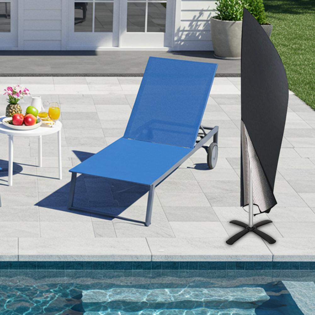 Heavy Duty Outdoor Umbrella Cover for Protection Against Rain and UV Rays Fits Most Offset Banana Umbrellas Design