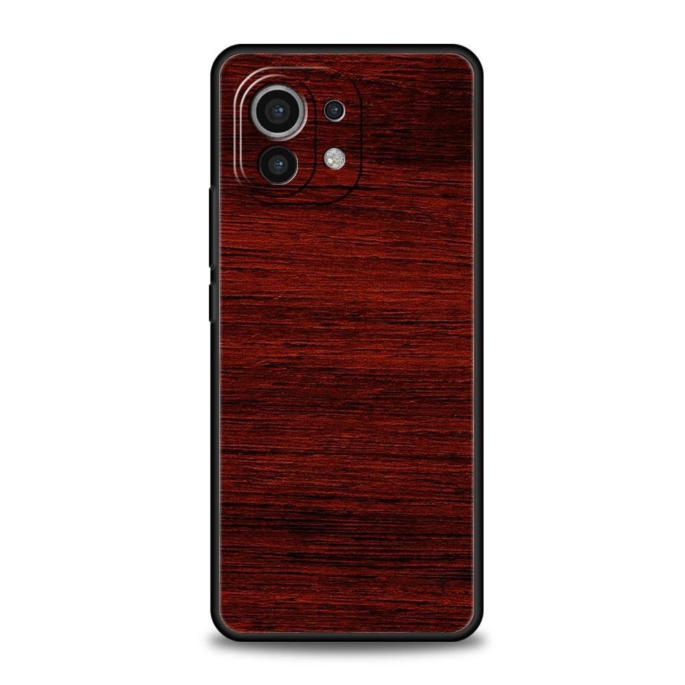 Carved Wood Phone Case For Xiaomi Poco X3 NFC M3 M4 F4 X4 Pro 5G F3 GT Mi 12 11T 10 9T 10T Lite 11 Ultra Silicon Black Cover