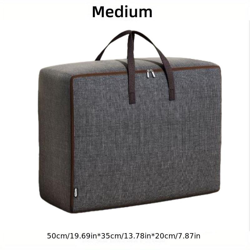 1pc Large Capacity Storage Bag, Durable Luggage Zipper Bag, Foldable Clothing Sorting Bag