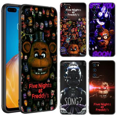 Fünf-Nächte-Im-Freddys Schwarz Telefon Fall Für Huawei P10 P20 P30 P40 Lite P50 P60 Kunst P50E P Smart Z 2018 2020 2021 Pro 2019