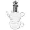 Glass Teapot With Cup And Infuser 300+350 Ml 2 Pcs.