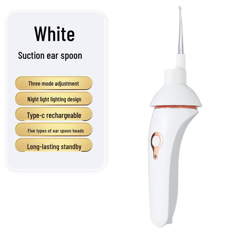 Luminous Electric Earwax Removal Tool for Safe Ear Cleaning - Suitable for Adults and Children