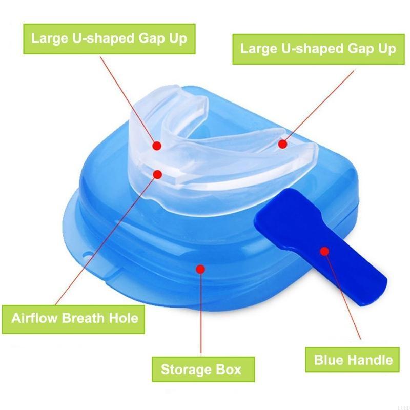 E0BD Anti-Snoring Braces Anti Molar Braces Protect Teeth Protective Cover Mouth Guard Adjustable for Men Women