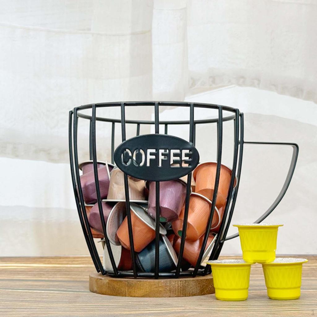 Kaffekapselhållare Kapselkorg Organiserare för Bartillbehör Skrivbord