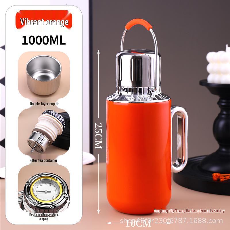 316 Stainless Steel Large Capacity Thermos Flask for Home and Office Tea Brewing As Shown