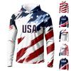 Men's Long Sleeve Quick Dry T-Shirt with Print for Summer Running and