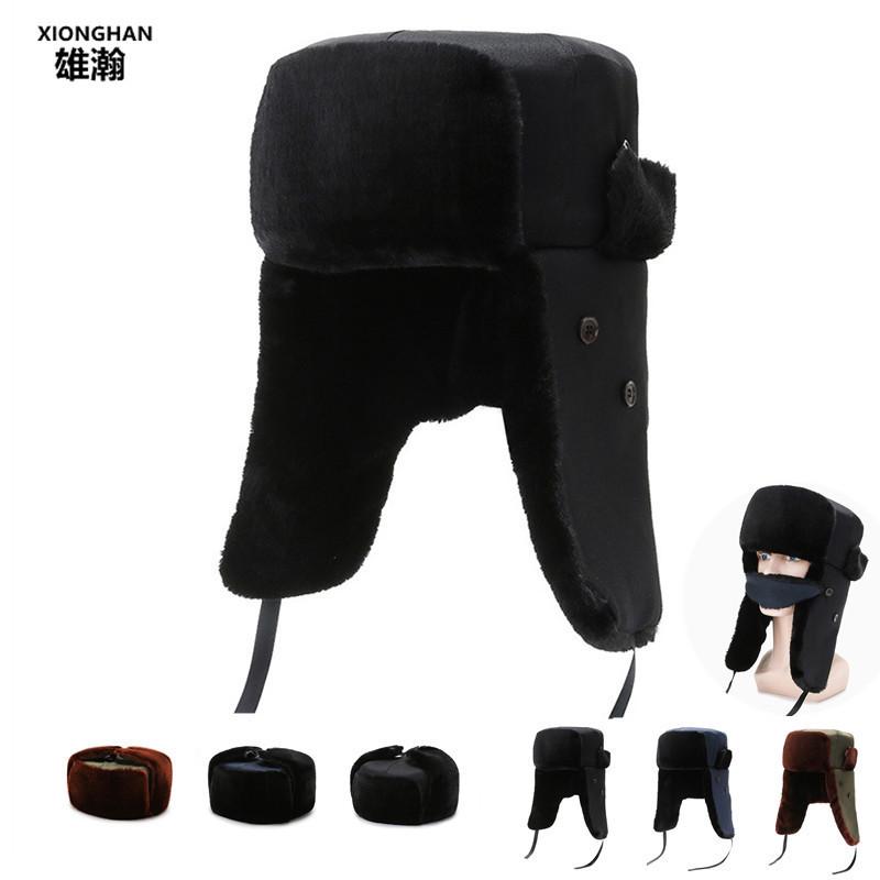 Ear-Flapped Winter Hat Winter Warm Windproof Outdoor Hat Youth Thickened Cycling Lei Feng Hat Men's Winter Fleece Lined
