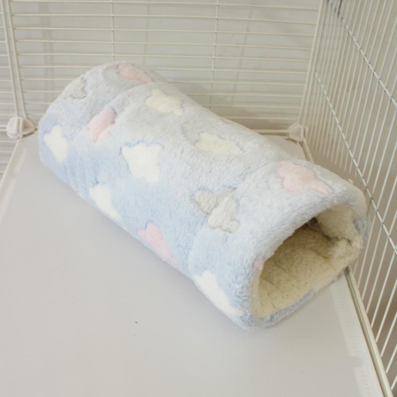 

Маленький туннель и гамак из флиса для питомца: Хомяк, Крыса, Сахарный поссум, Морская свинка Укрытие и Кровать Small (Diameter 15, Length 30)