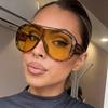 2026 New One-Piece Lens Oversized Sunglasses Fashion Trendy Style UV400 for Music Festivals Streetwear Unisex Retro Design