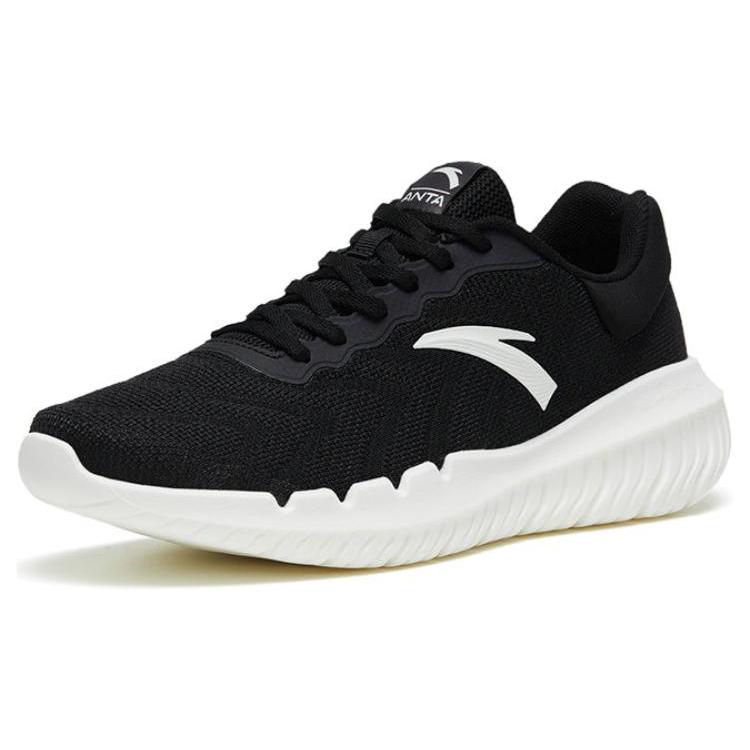 New Anta Variety Training Collection Anti Slip Wear Resistant Low Top Training Shoes Men's Black White 112327792-3