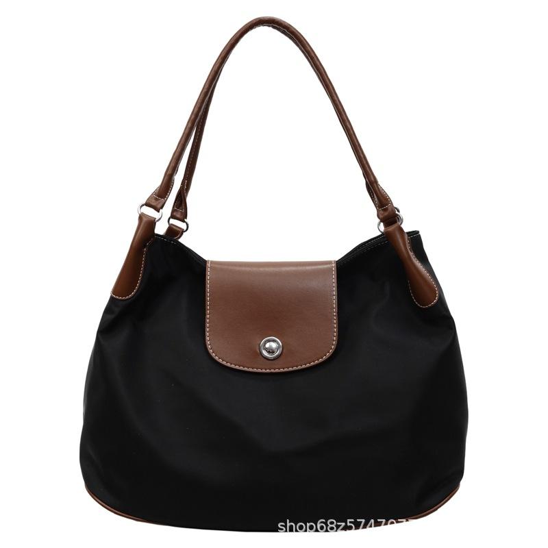 Oxford cloth casual tote bag women's 2025 new large capacity mommy commuter lightweight shoulder bag simple underarm bag