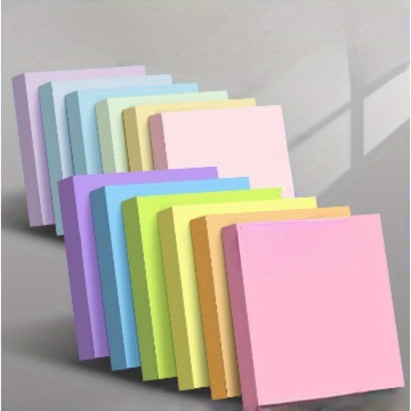 4 Pieces Total 800 Pages Sticky Notes Set, 1 Piece 200 Pages, Portable Lined Self-adhesive Memo Pads for Note-taking, Office, Home