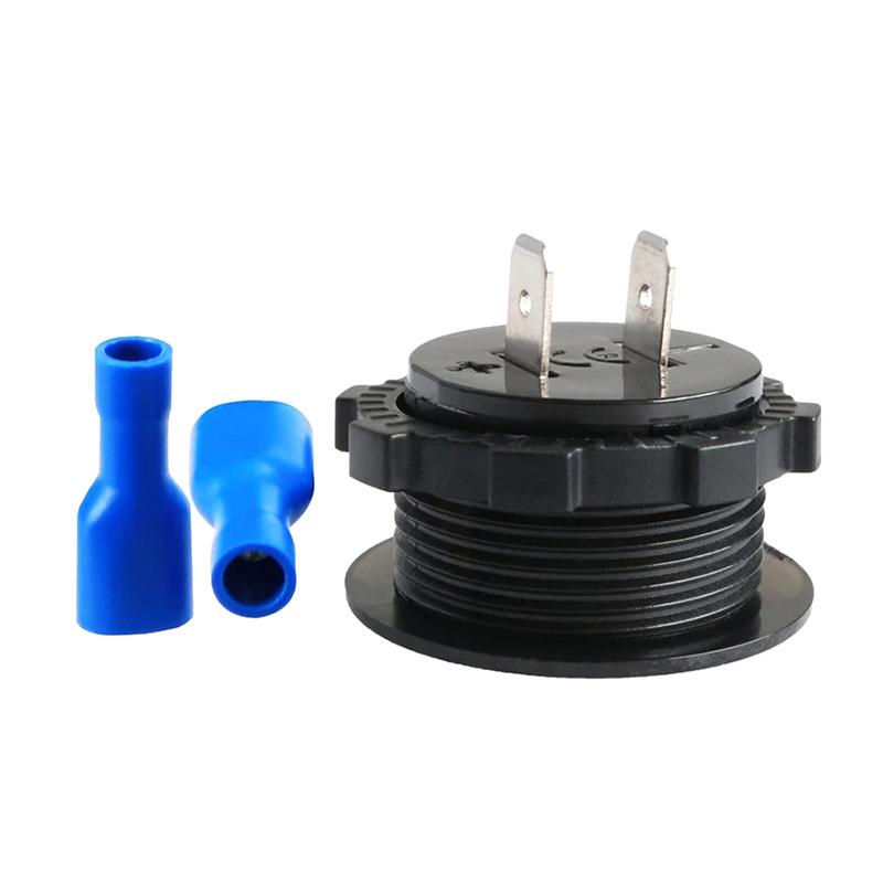 Dc 12V-24V Led Mini Round Digital Voltmeter With Touch On Off Switch Meter Tester For Car/Motorcycle/Motorboat/Truck Refit