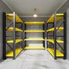 Heavy Duty 4-Tier Black-Yellow Warehouse Storage Rack