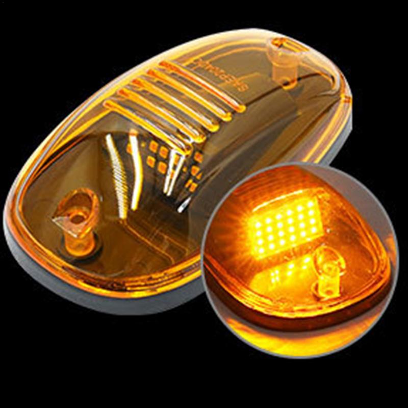 Cab Roof Top Marker Lights Cab Top Roof LED Marker Lights IP65 Waterproof Design Warning Light For Pickups SUVs Off-Road Cars