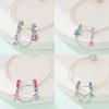 Original 100% Copper Clasp Clip Bead Star Moon Safety Chain Fit Original Bracelet Diy Jewelry Making Women Gift