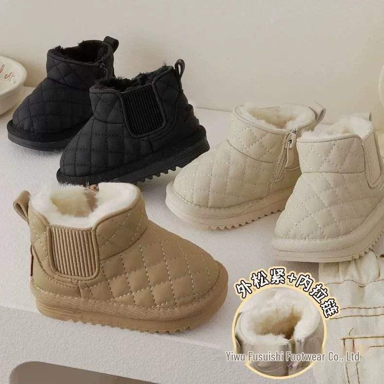 Infant Soft-Soled Plush Cotton Walking Shoes - Winter Snow Boots for Toddlers