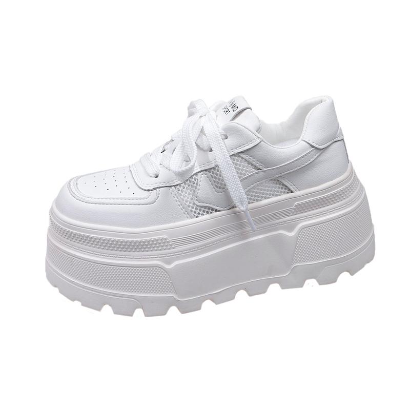 Fashion 8CM High Platform Sneakers Casual Outdoor Skateboard Shoes Fashion Comfortable Chunky Sneakers Running Sports Shoes Female