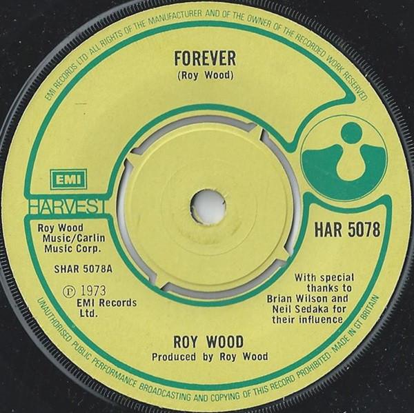 

7inch Record ROY WOOD - Forever HAR5078 Harvest 1973 UK Rock Used