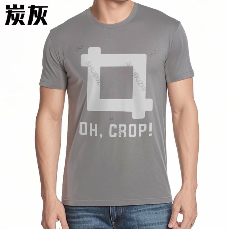 Men Cotton T-Shirt Summer Brand Tshirt Oh Crop Funny Picture Photographer T-Shirt Photography Instagram Photo 684 Brand
