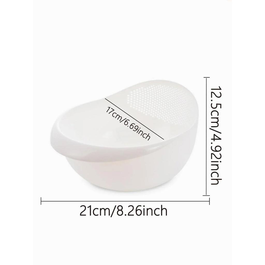 1 Stück - Sieb Reisschüssel Abtropfkorb Obstschale Waschen Abtropfkorb mit Griff Waschkörbchen Heimküchenorganisator