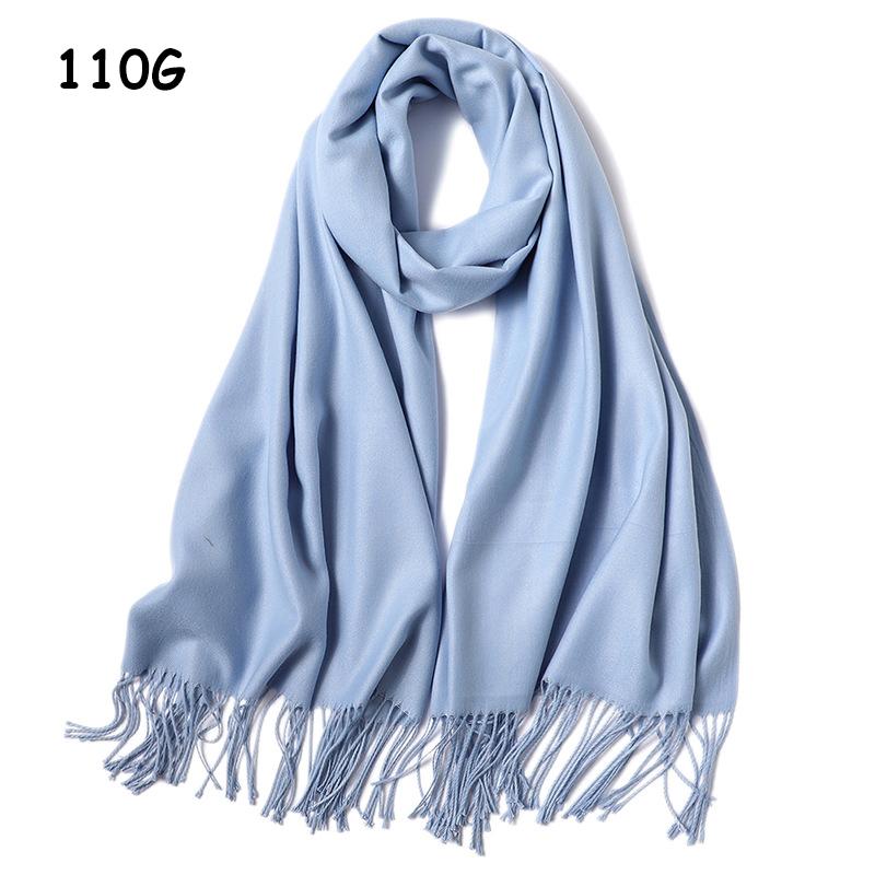 Luxury Soild Imitation Cashmere Winter Warm Women Scarf Long Shawl and Wraps Hijab Store Pashmina Female Foulard Head Scarves