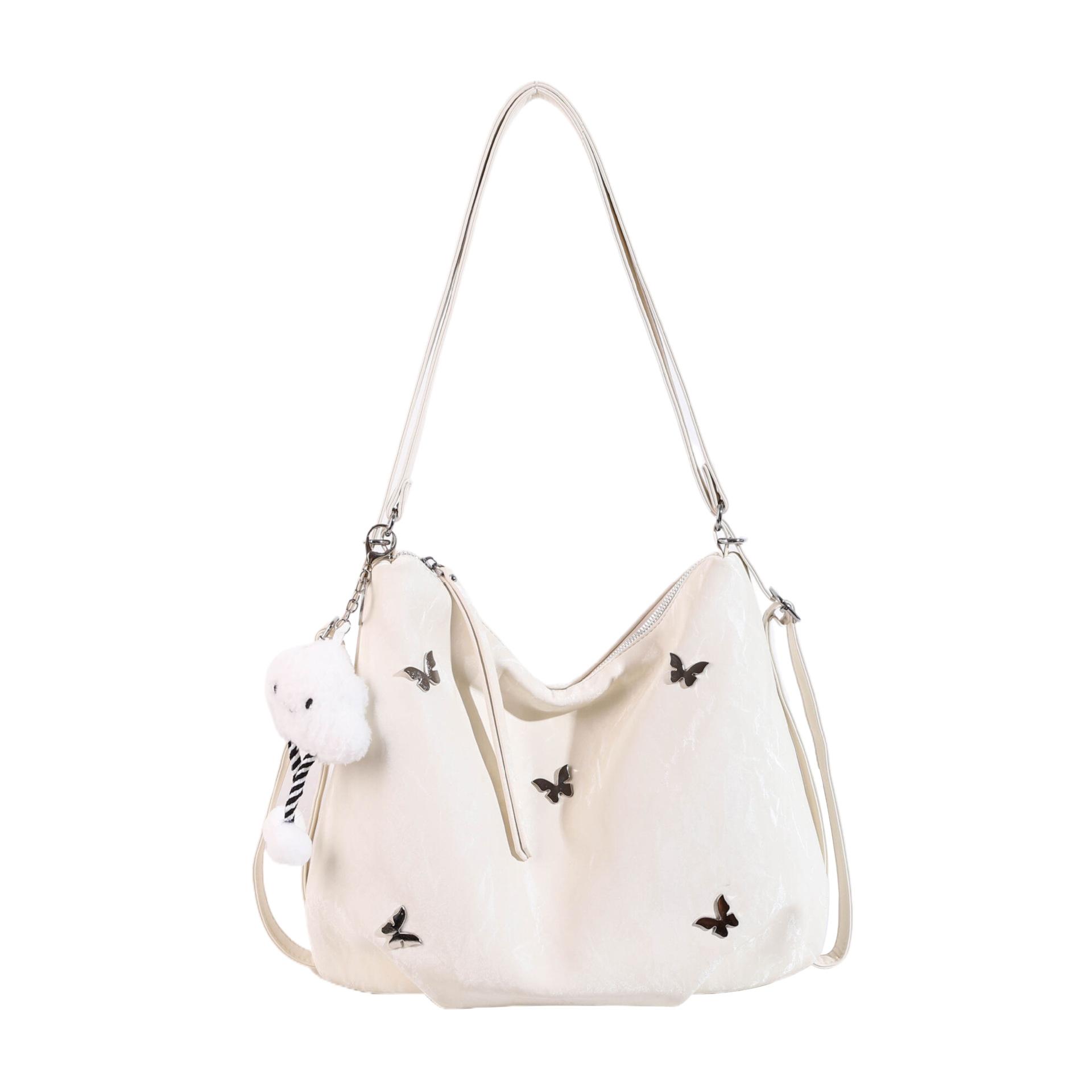 

2025 large-capacity bag women s versatile tote bag new fashion butterfly underarm bag travel and leisure backpack 31*27*11CM