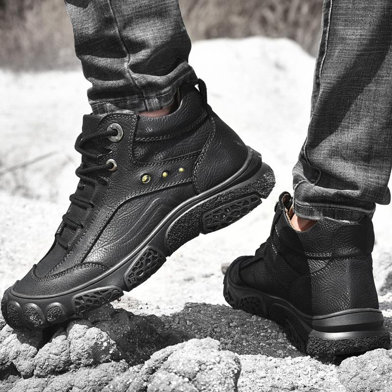 Модные мужские ботинки по щиколотку — фото 5