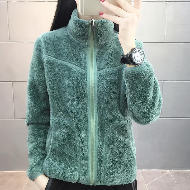 

Autumn and Winter Household Wear Plus Velvet Thick Cardigan Jacket Jacket Jacket Liner Women XXXXL