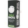 Golf Ball Shot Glass: 1.5oz Novelty Creative Barware With Lid - Dimpled Design Golf Themed Drinkware for Golf Enthusiasts Gift 3pcs