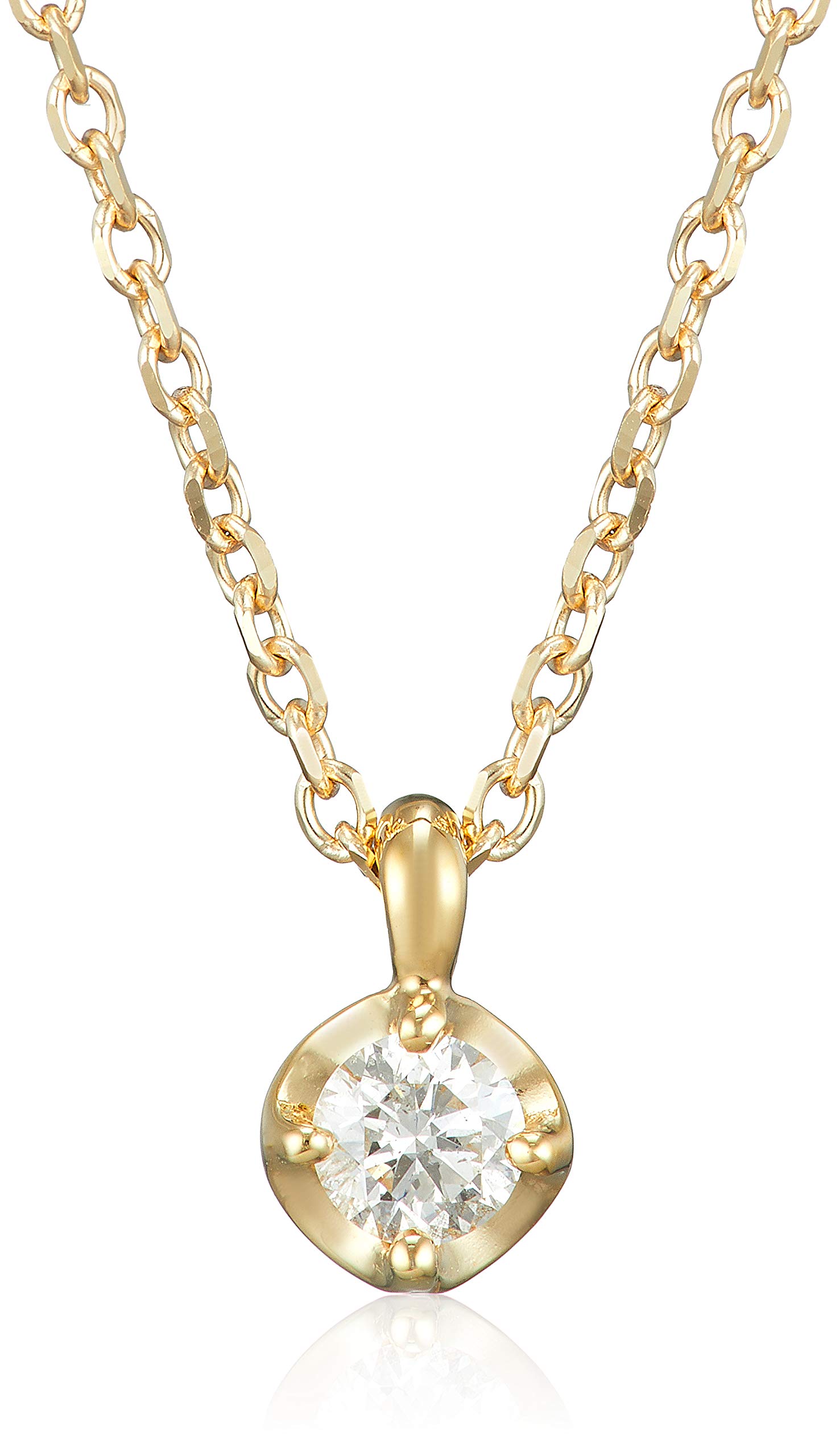 

Діамантове намисто з жовтого золота 10 карат 111146123023 [Yondo Sea] 0.066 карата (YG) Жіночі