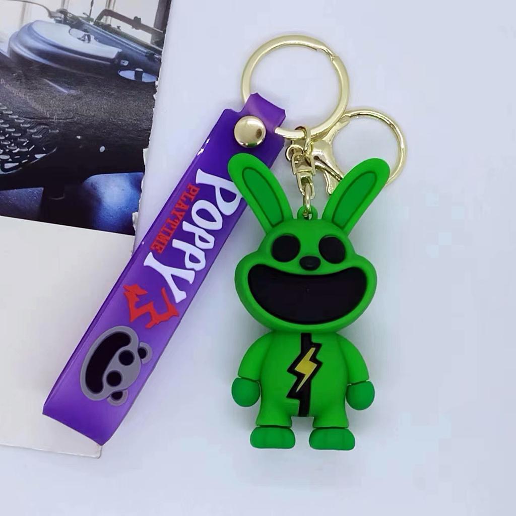 Nuovo Creativo Cartoon Transfrontaliero Poppy Playtime Vendita all'ingrosso di Portachiavi Borse Portachiavi per Auto Accessori Regali Giocattoli Anime Cartoon