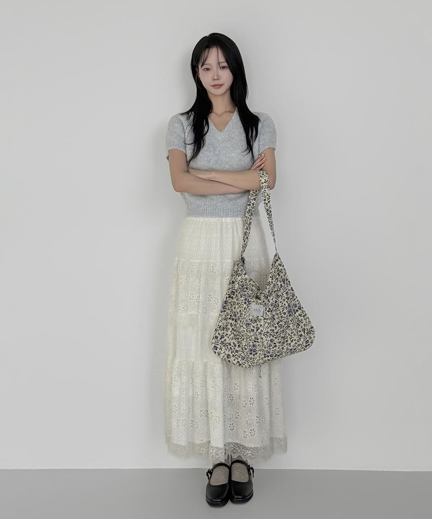 Atil Studio All-Season Oxford Graphic Shoulder Bag _ [Midnight Floral]