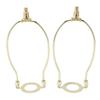 2Pcs   Lamp Shade Harps Holder Kit with E26 Light Base Metal Lampshades Holder for Table and Floor Lamps