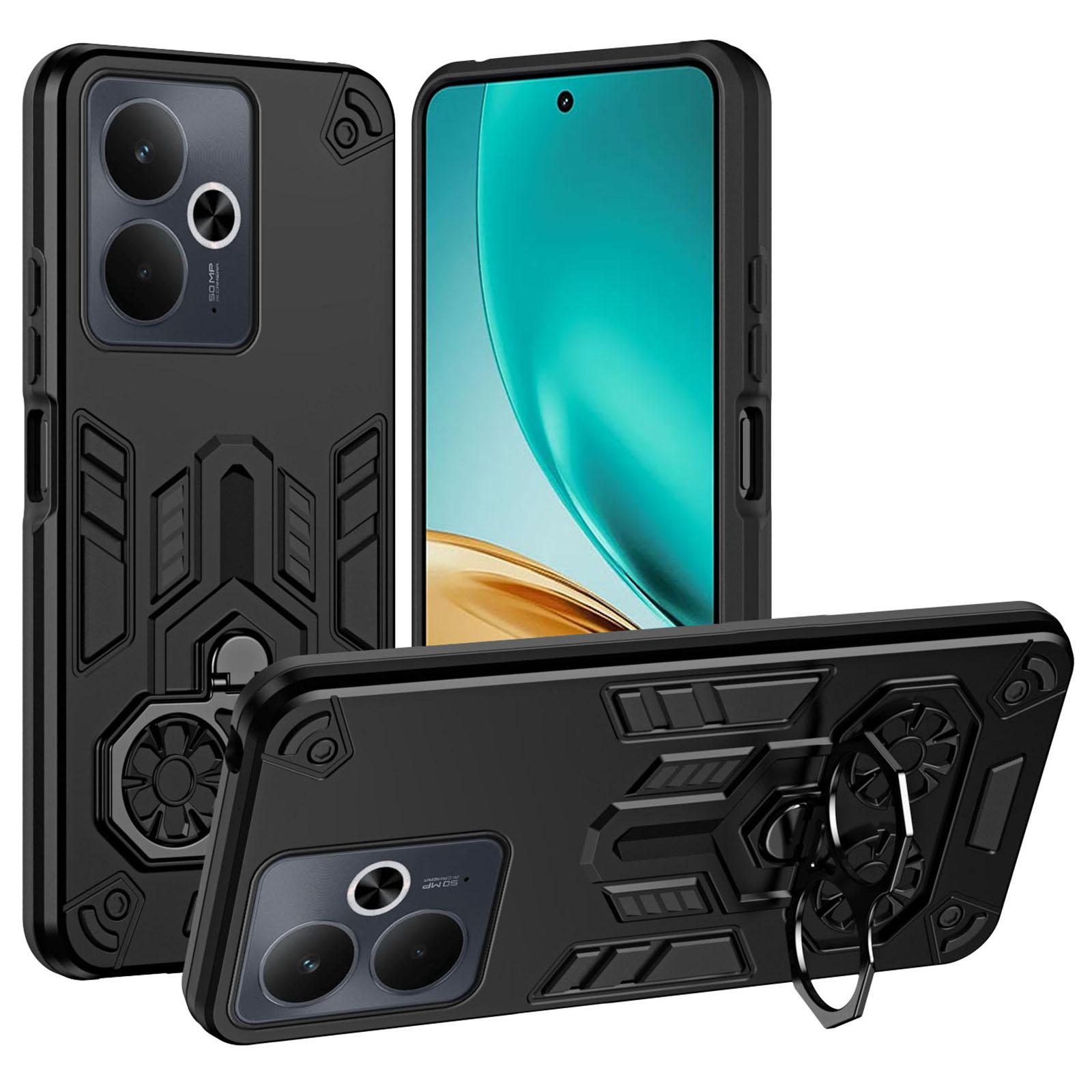 

Для Realme 14T 5G Чохол з тримачем-кільцем Підставкою PC+TPU Ударостійкий Чохол для телефону