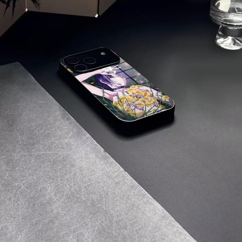 Reze Beauty Japan Anime Phone Case Tempered Glass For IPhone 17 15 16 14 12 13 11 Pro XS Max Plus Mini Cover