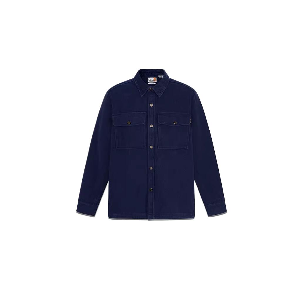 

Timberland Solid Color Collared Warm Breathable Shirt Men shirts A6N73451 M