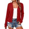 Women's Casual Brushed Long Sleeve Jacket for Everyday Wear and Travel Outfits