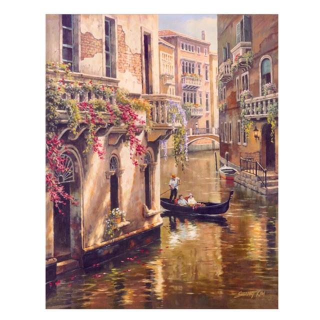 

Классический Венецианский городской пейзаж, холст, картина, печатные пейзажные постеры и принты, гостиная, спальня, домашний декор, картина 30X40cm Unframed