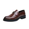 Foreign trade casual small leather shoes men's summer British style 2025 new business dress wedding groom shoes