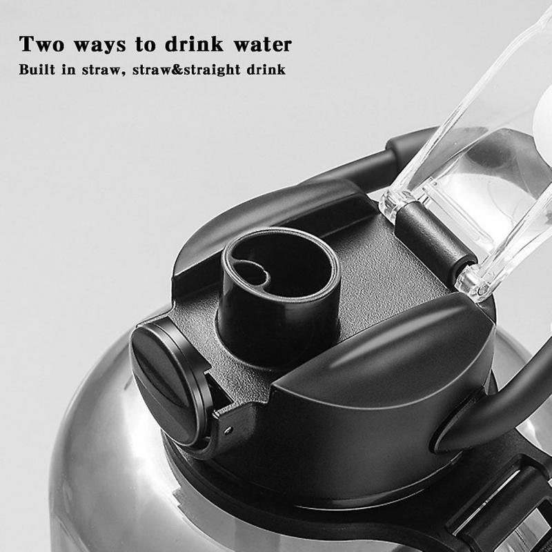1700ml/2500ml Large Water Bottle with Scale Fashion Large Sports Bottle for Fitness Workout