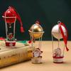 Hot Air Balloon Christmas Hanging Elk with Bell Xmas Decor Christmas Tree Pendant New Year Party