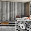 New Linear Wood Pattern 3D Foam Ceiling 0.6x3m Waterproof Wall Stickers Self-adhesive Peel and Stick Home Wallpaper