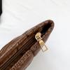Women Cosmetic Pouch Padded Quilted Toiletry Bag Large Capacity Makeup Organizer Bag Solid Color Travel Cosmetic Bag